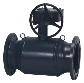 Danfoss 065N1373 - JIP FF Кран шаровой полнопроходной Ду350 Ру25 червячный редуктор, корпус - сталь P235GH